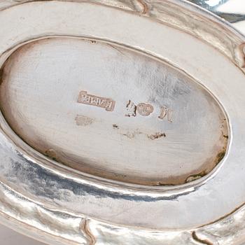 A Swedish 18th century rococo silver coffee-pot, maker's mark of Jacob Lampa, Stockholm 1770.