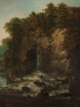 Pehr Emanuel Limnell, Park landscape with manor house/Pastoral landscape with waterfall.