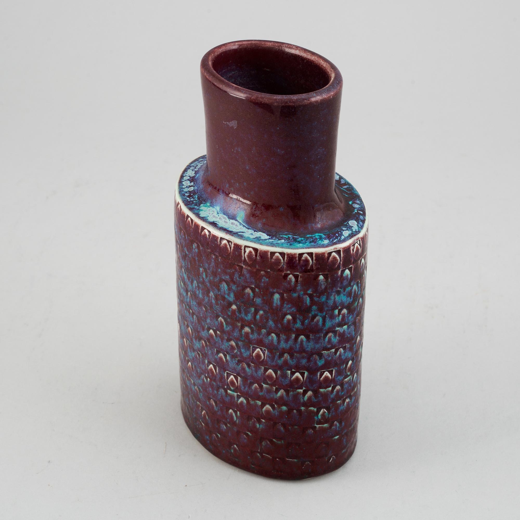 Stig Lindberg, a stoneware vase, Gustavsberg Studio.