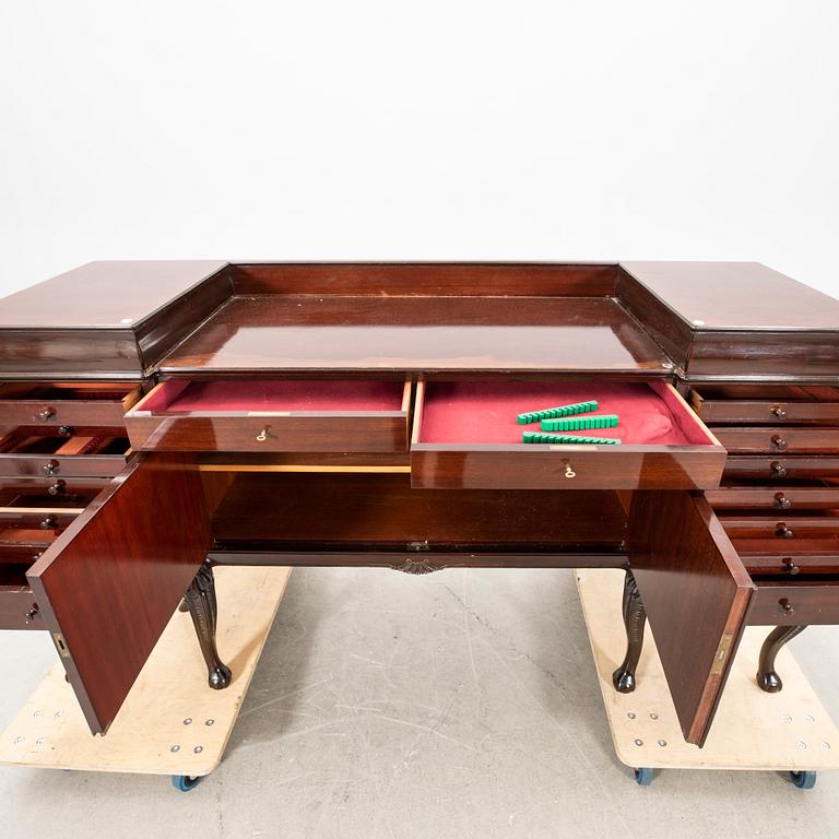 A Chippendale style mahogany sideboard from Mobila Malmö early 1900s.