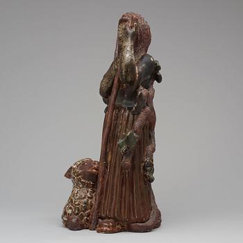 GUNNAR NYLUND, skulptur, Rörstrand 1930-tal, unik.