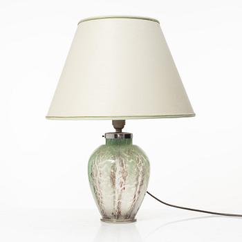 Karl Wiedmann, an "Ikora" table lamp, WMF/Württembergische Metallwarenfabrik, Art Deco 1930s/1940's, Germany.