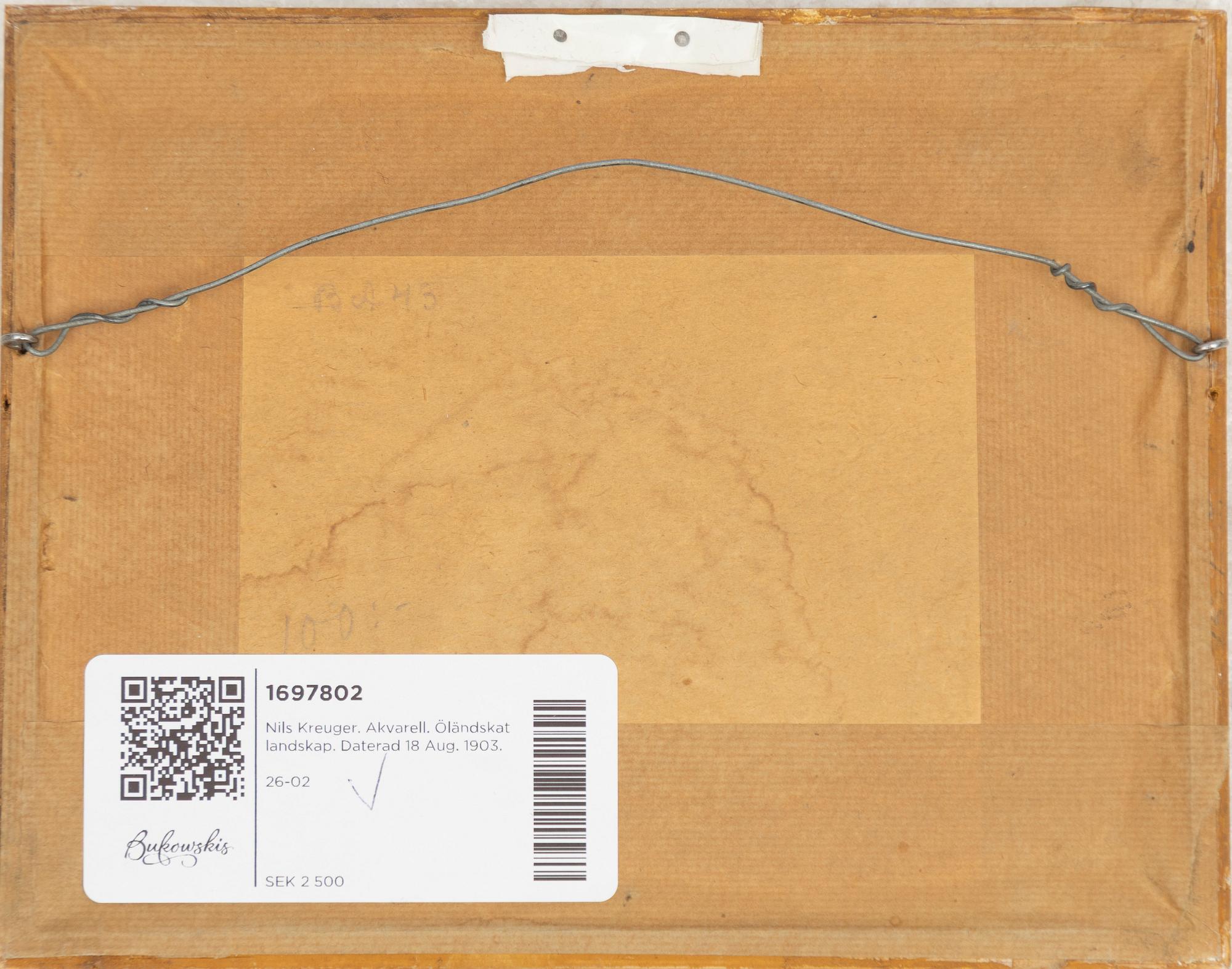 Nils Kreuger, Öländskat landskap.