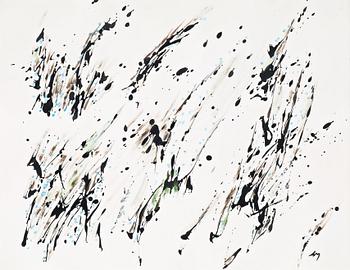 589. Henri Michaux, HENRI MICHAUX, Ink on paper Signed HM, executed 1980.