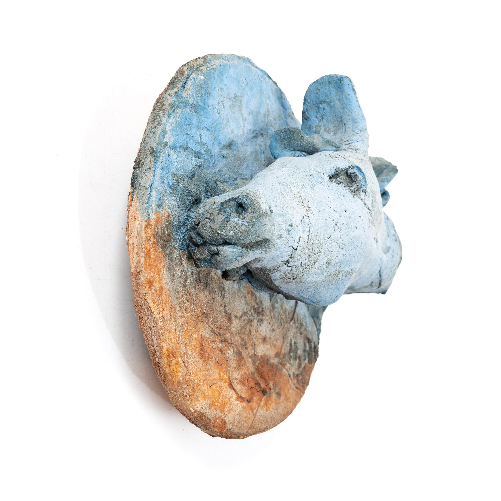 Henrik Allert, Sculpture/wall relief, stoneware, signed.