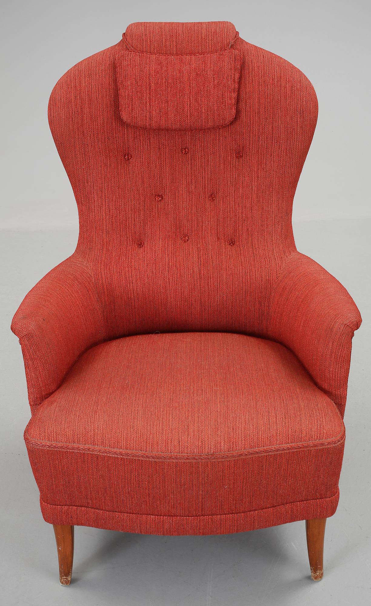 FÅTÖLJ, "Farmor", Carl Malmsten, 1900-talets andra hälft.