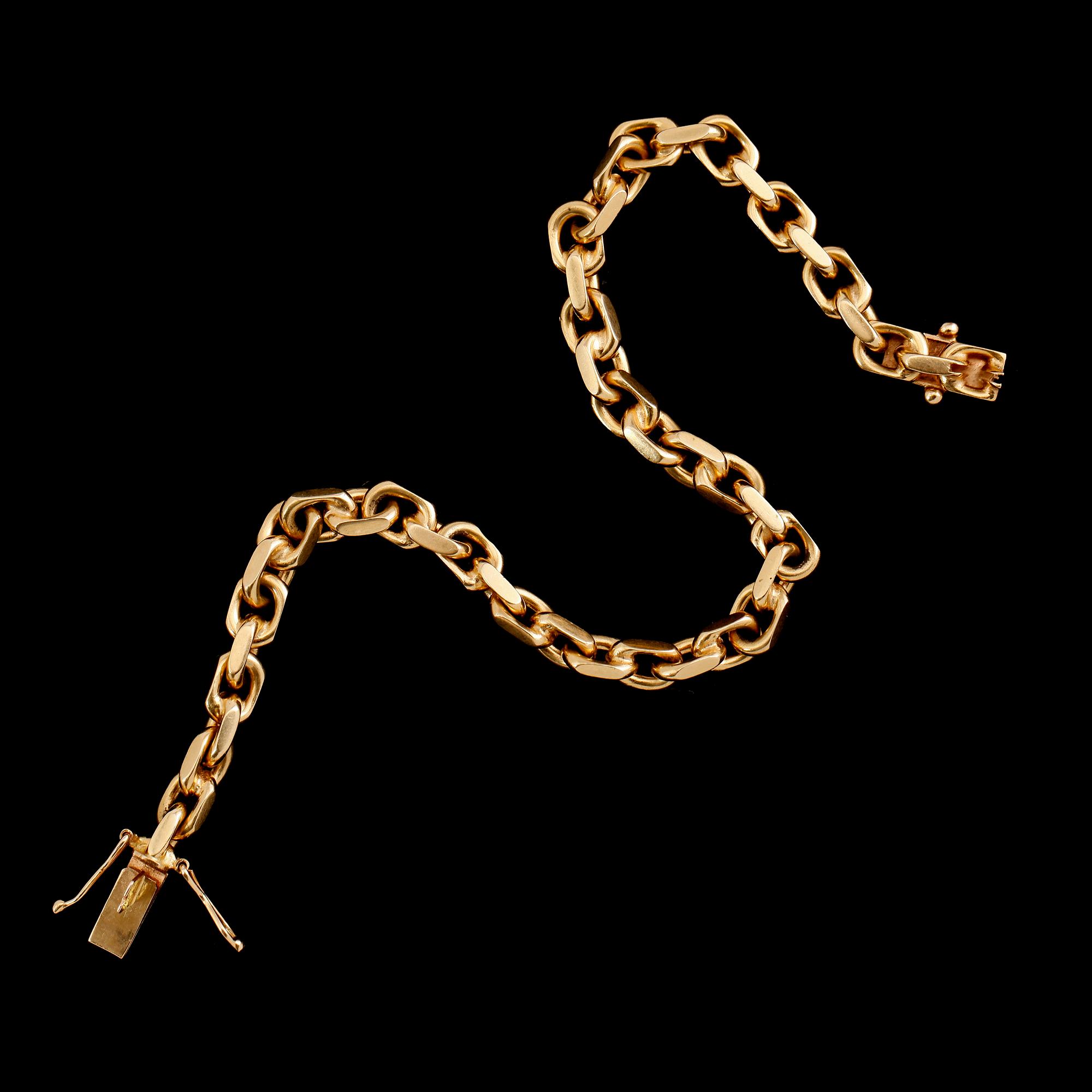 ARMBAND, 18 k guld, svenska stämplar, 1986. Vikt ca 28 g.