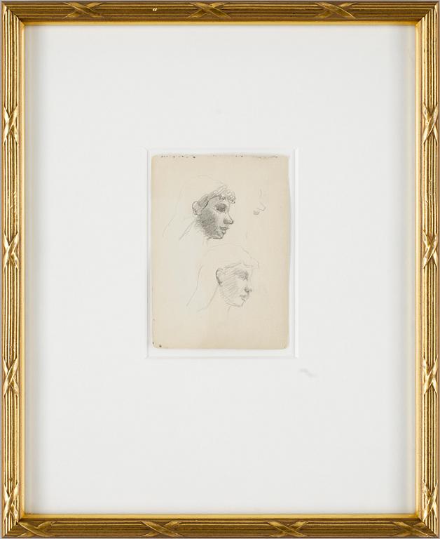 HELENE SCHJERFBECK, blyertsskisser, 10 st.