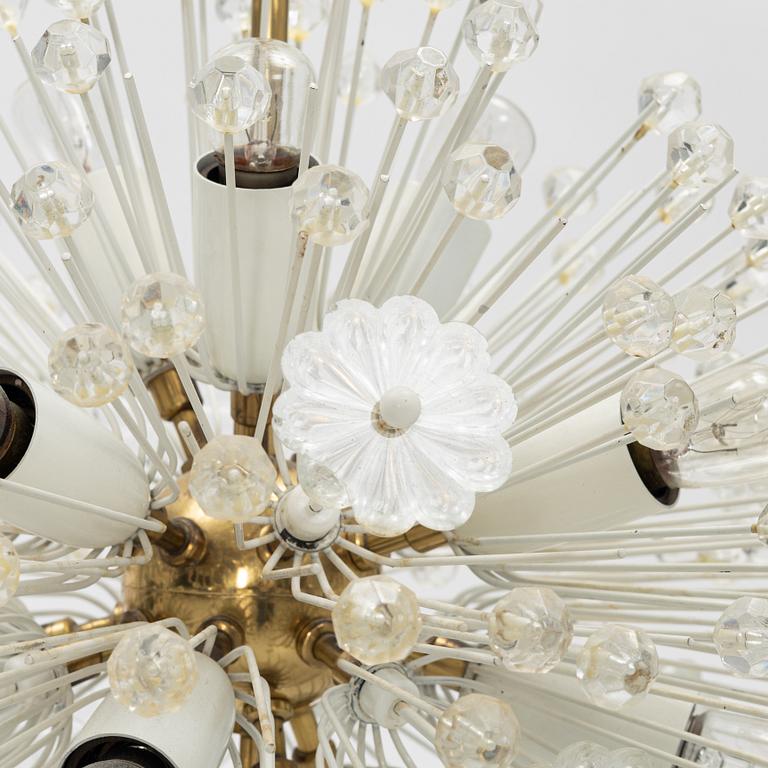 Emil Stejnar, taklampa, "Snowball", modell Pyj-140702, Rupert Nikoll, 1960-tal.