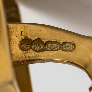 Manschettknappar 14K guld, A. Tillander 1984.