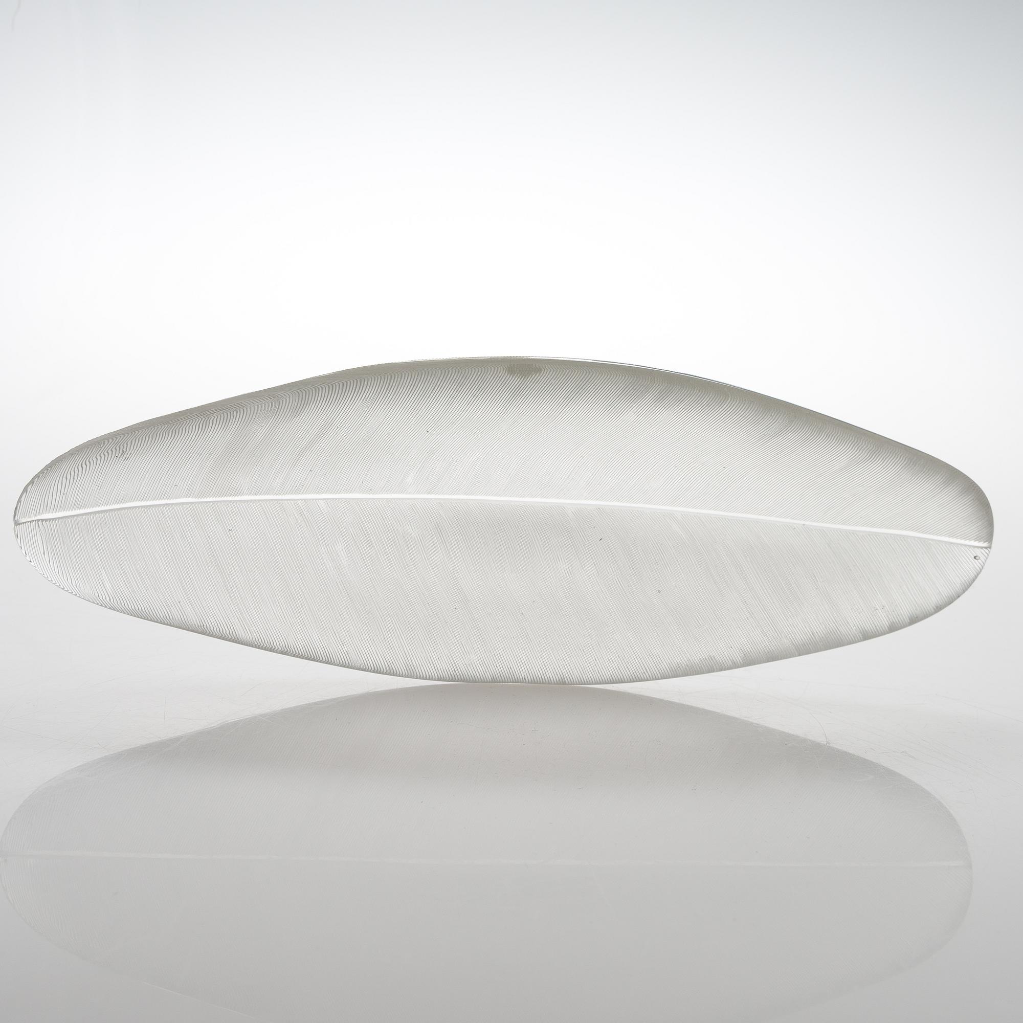 TAPIO WIRKKALA, A '3869' art object, 'Sulka' (Feather), signed Tapio Wirkkala, Iittala -57.