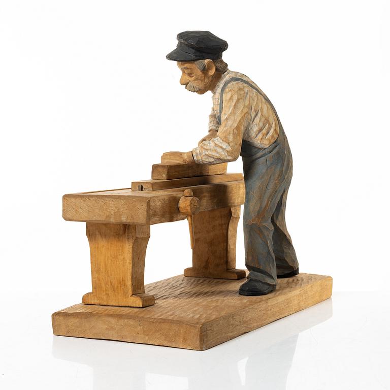 Herman Rosell, Man at the workbench.