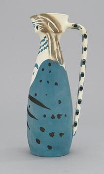 A Pablo Picasso "Femme" faience jug, Madoura, France 1955.