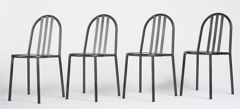 Robert Mallet-Stevens, a set of eight chairs, model '222', edition Andrée Putman, Ecart Paris, 1980s.