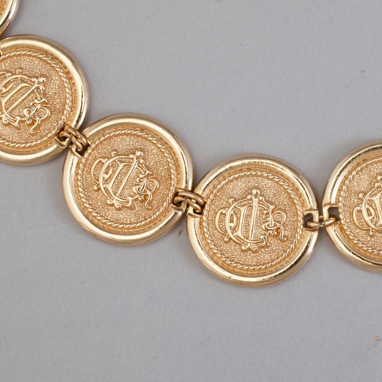 ÖRHÄNGEN samt HALSBAND, Christian Dior.