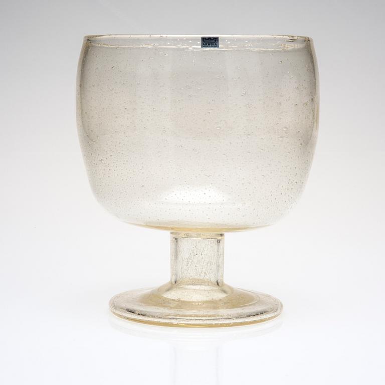 BÅLSKÅL, glas, "Sargasso"-serien, signerad Nuutajärvi Notsjö. Formgiven 1966.