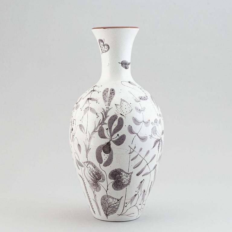 Stig Lindberg, a large faience vase, Gustavsberg Studio, Sweden, 1940-40's.