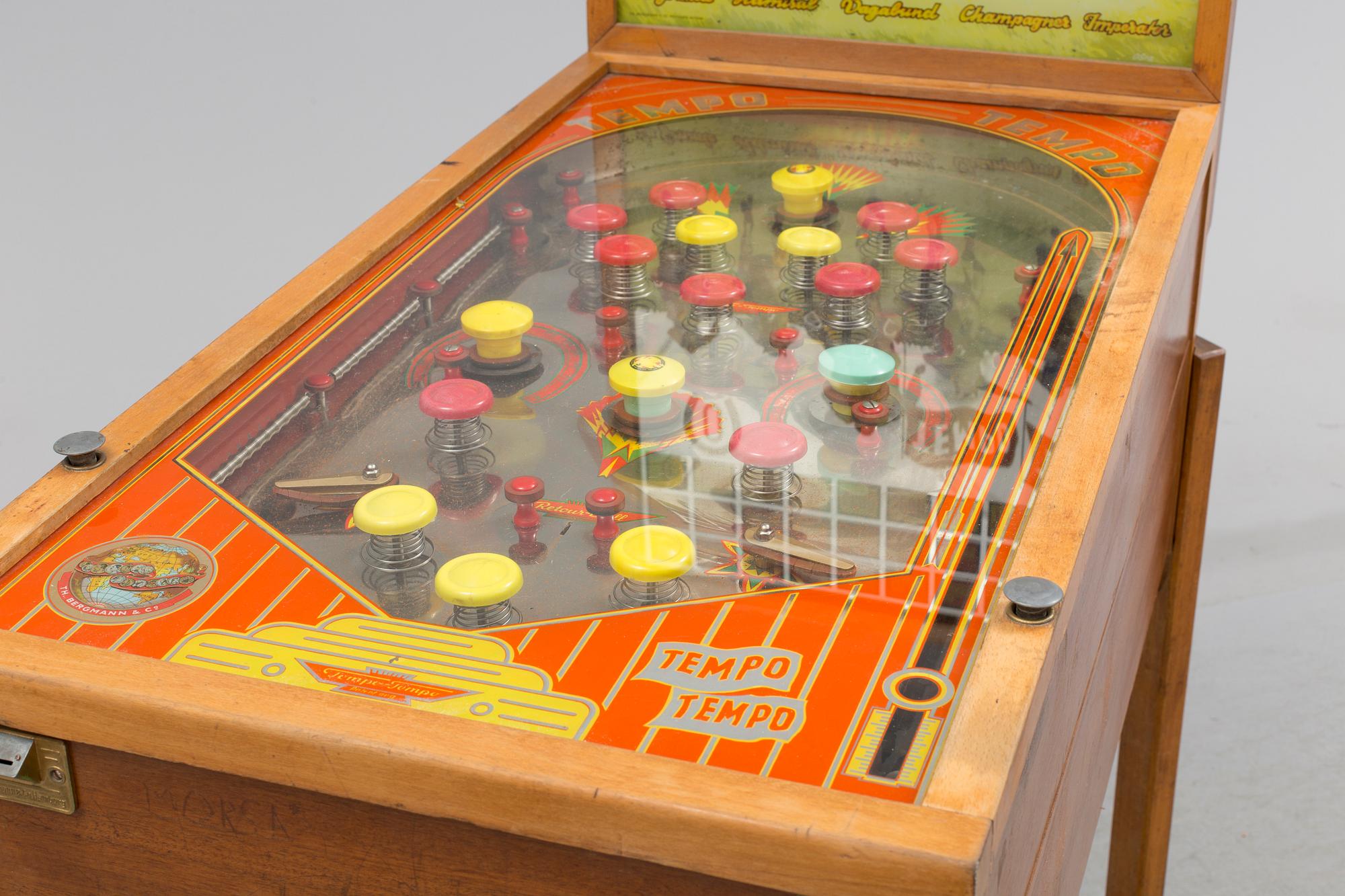 FLIPPERSPEL, Bergmann Company, Hamburg, 1950-tal.