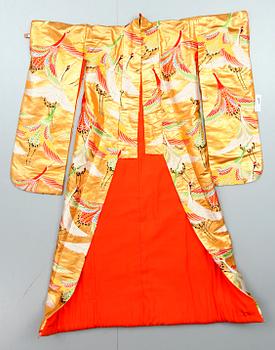 BRÖLLOPSKIMONO, Japan, 1900-talets andra hälft.