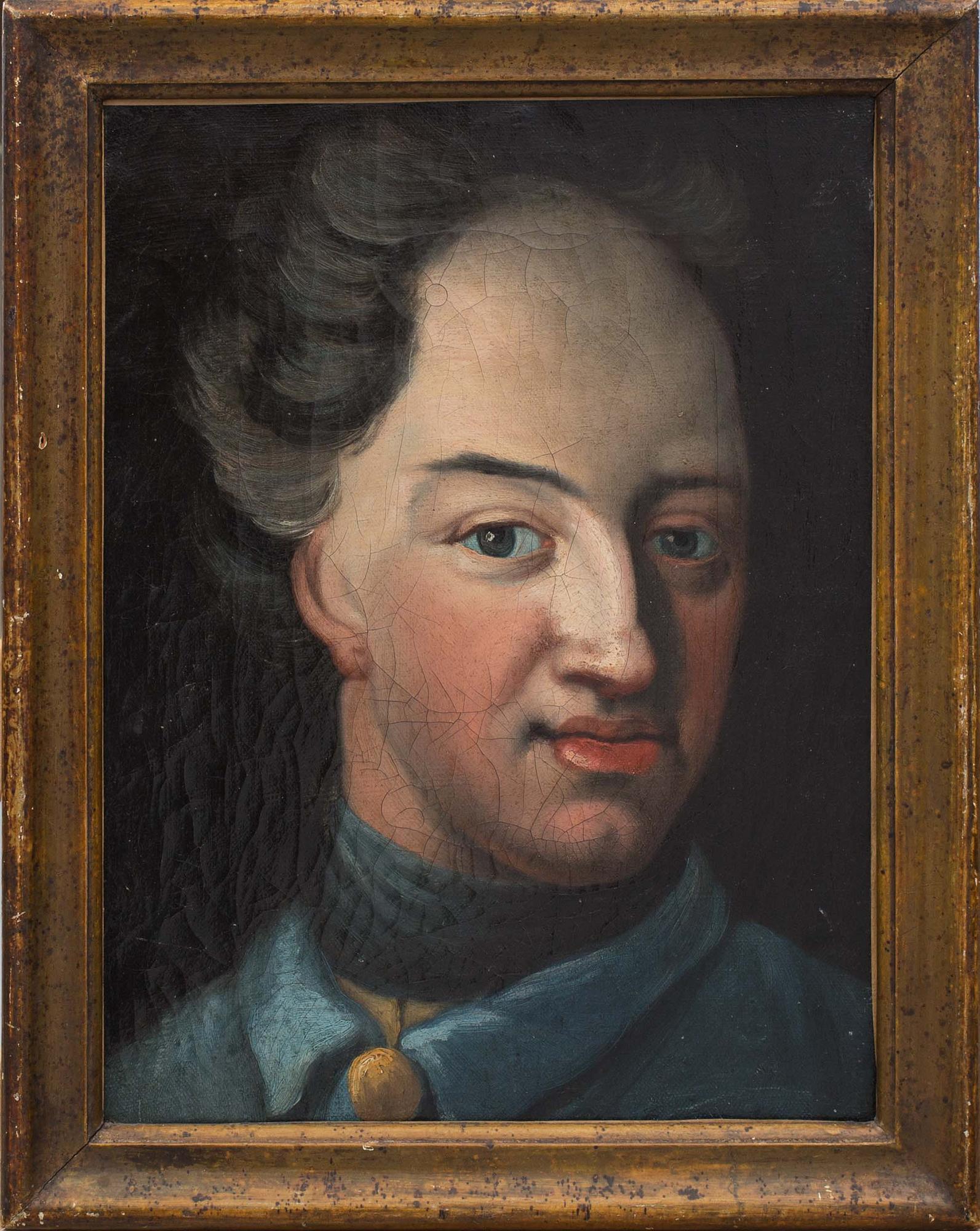 OKÄND KONSTNÄR, olja på duk, föreställande Karl XII, 1700-tal.