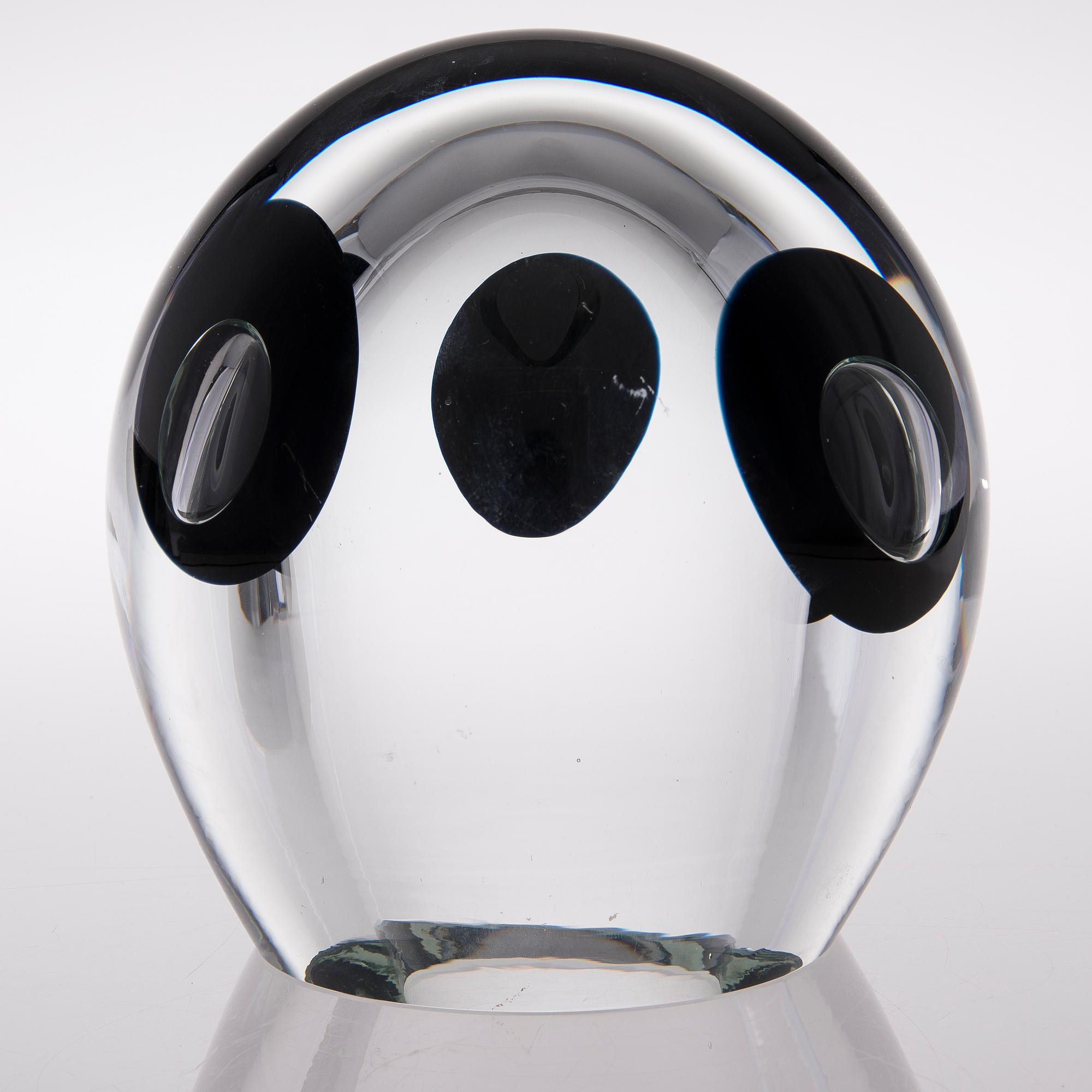 A 'Claritas' glass sculpture, signed Timo Sarpaneva, Iittala 1984C.