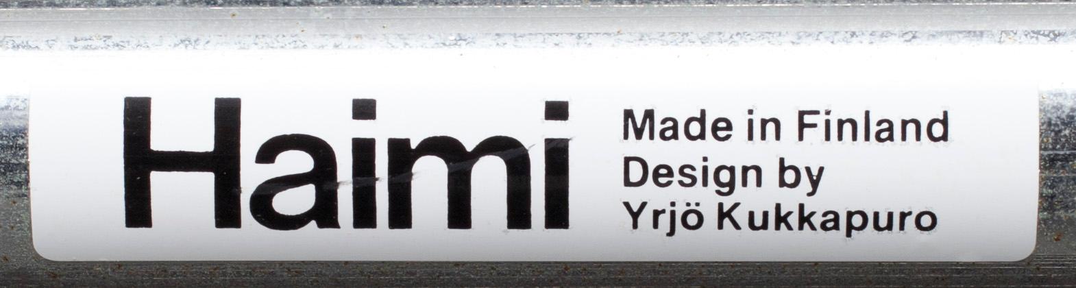 FÅTÖLJER, ett par, "Remmi" Yrjö Kukkapuro, Haimi Oy. Formgiven 1969.