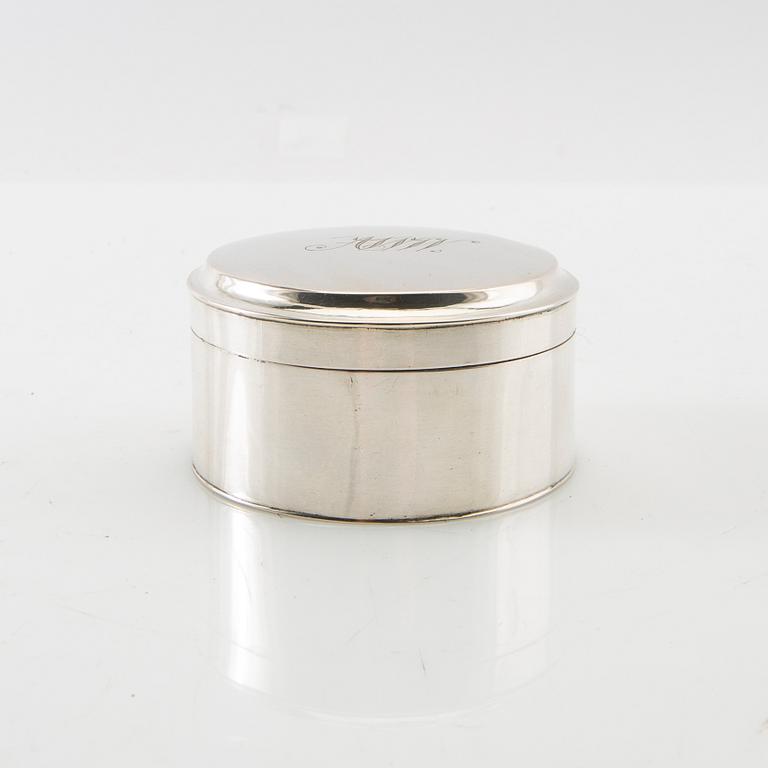 Anton Engström snuff box with lid silver Gothenburg 1848.