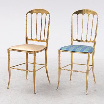 Eight Chiavari style chairs, Italy, second half of the 20th century.