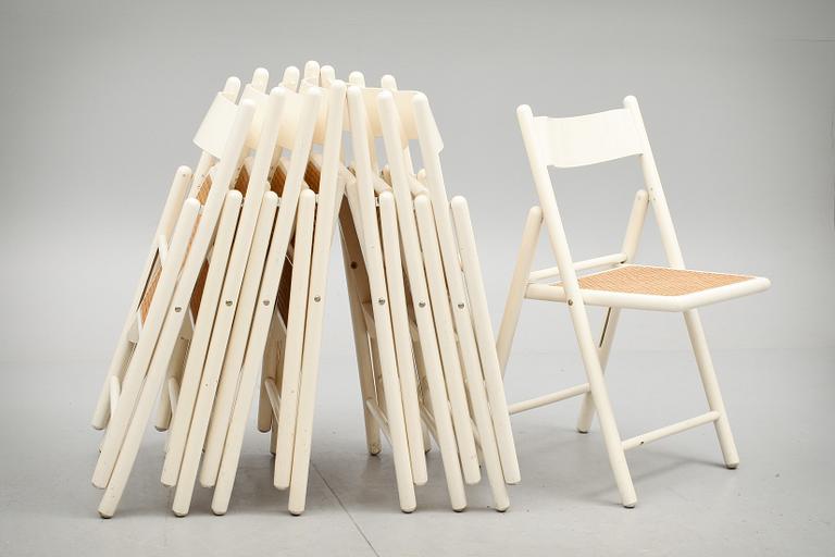 STOLAR, 8 st, hopfällbara, 1900-tal.