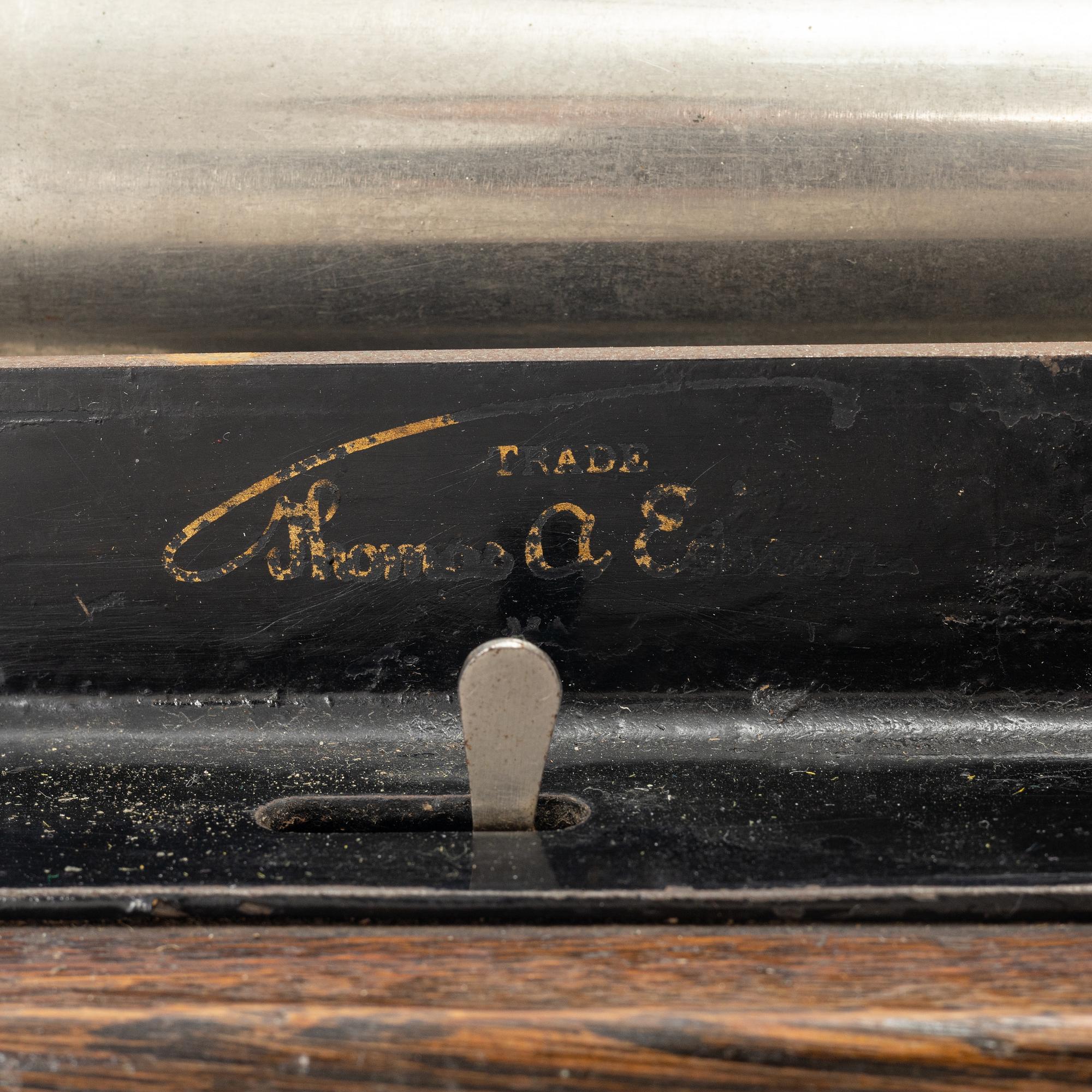 An Edison Standard Phonograph, late 19th century.