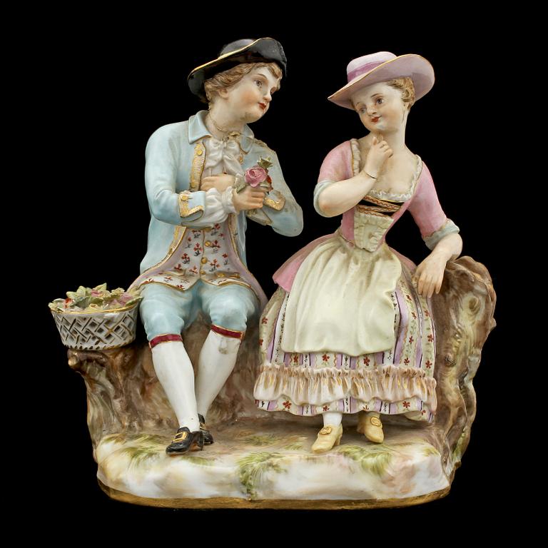 FIGURIN, porslin, Meissen, sekelskiftet 1800/1900.