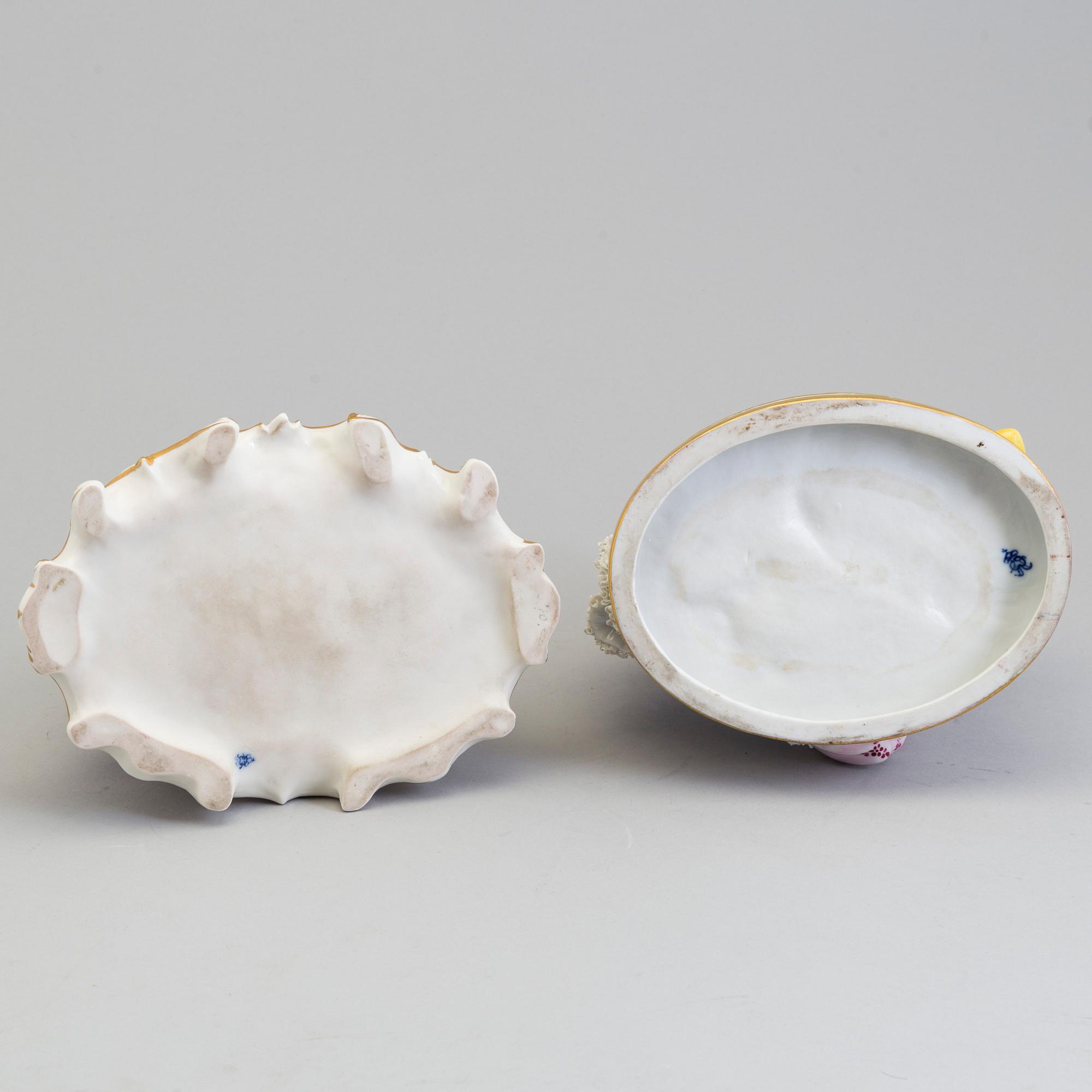 Two porseline figirines by  Rudolstadt Volkstedt, Germany, early 20th century.