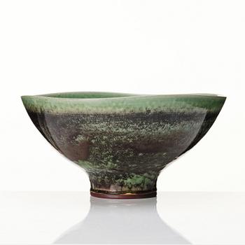 Berndt Friberg, a large stoneware bowl, Gustavsberg studio, Sweden 1965.