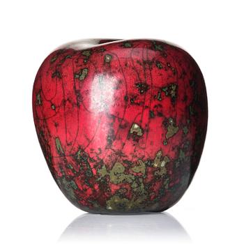 91. Hans Hedberg, a faience sculpture of an apple, Biot, France.