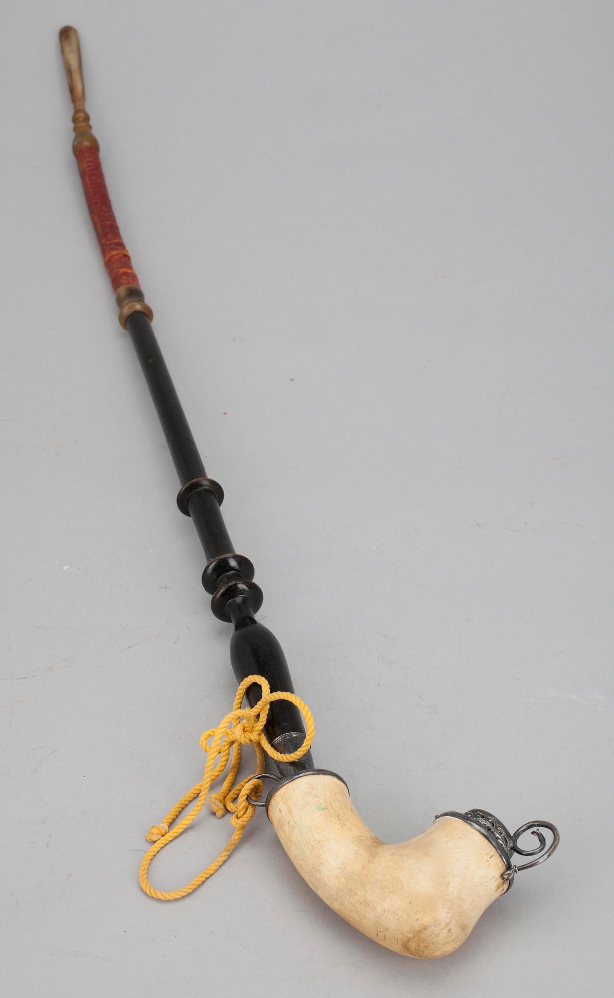 PIPA, silverbeslag, otydliga finska stämplar 1835.