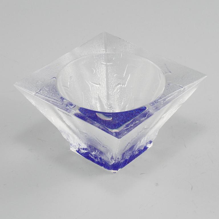 SKÅL, glas, Bertil Vallien, Kosta Boda, 1900-talets andra hälft.