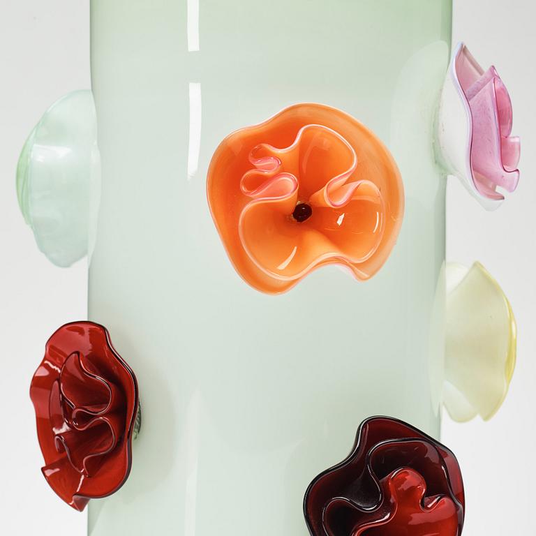 Ulla Forsell, a "Flowers forever", nr 1, glass vase, Stockholm 2008.