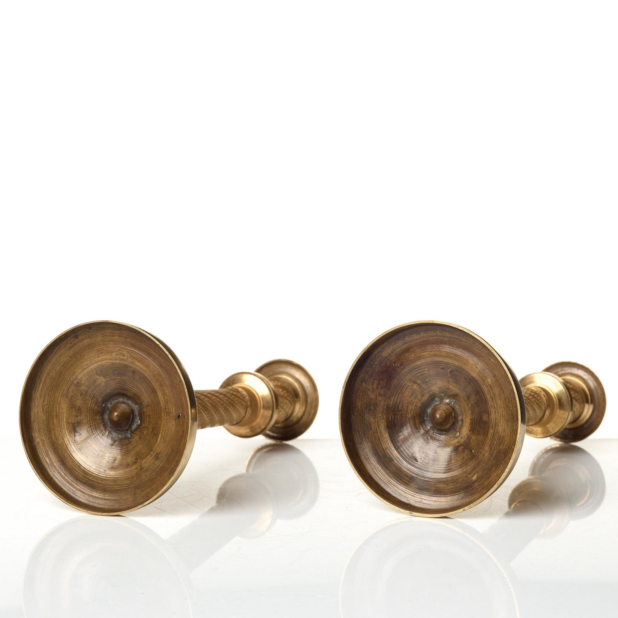 A pair of Empire candlesticks.