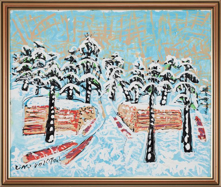 UNO VALLMAN, olja. Sign.