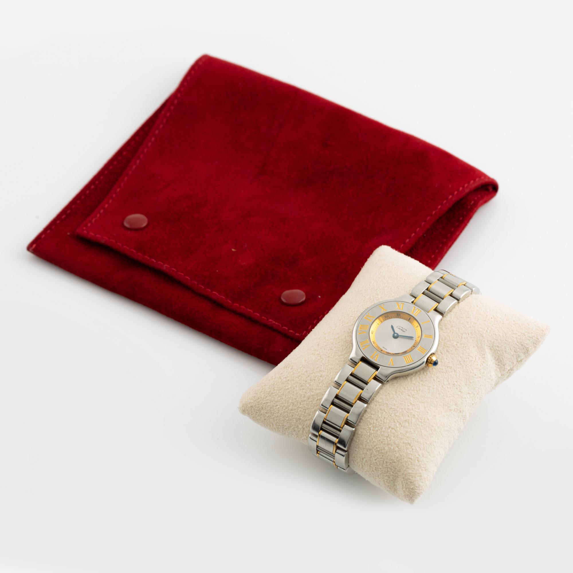 must de CARTIER, Must 21, armbandsur, 28 mm.