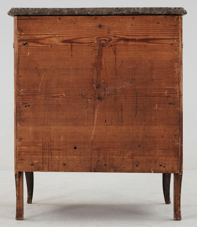 A Gustavian late 18th century commode in the manner of J Hultsten, master 1773.