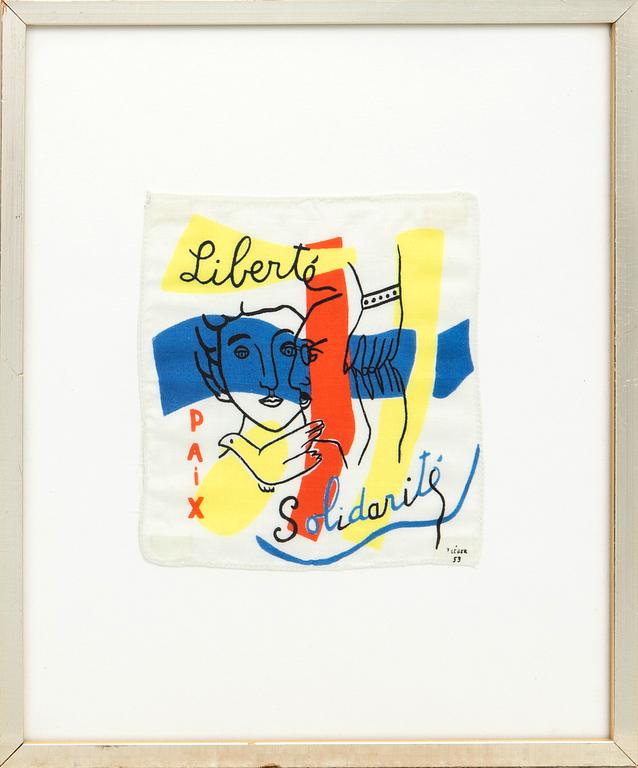 Fernand Léger,  "Liberté, Paix, Solidartié".