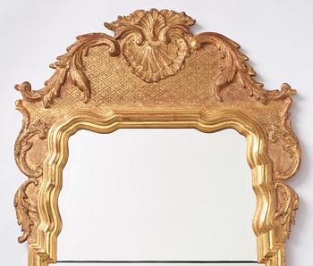 A North European late Baroque mirror, first part of the 18th century.