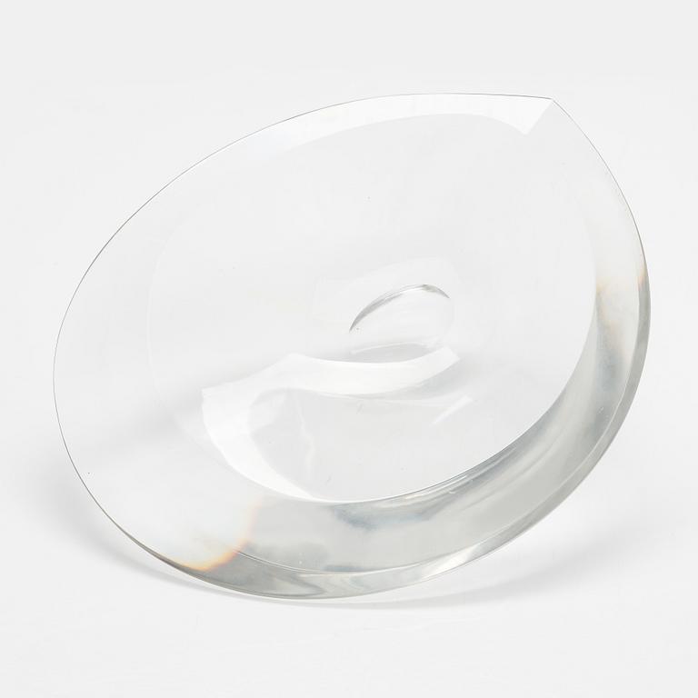 Tapio Wirkkala, konstglas, skål, signerad Tapio Wirkkala, Iittala -56.