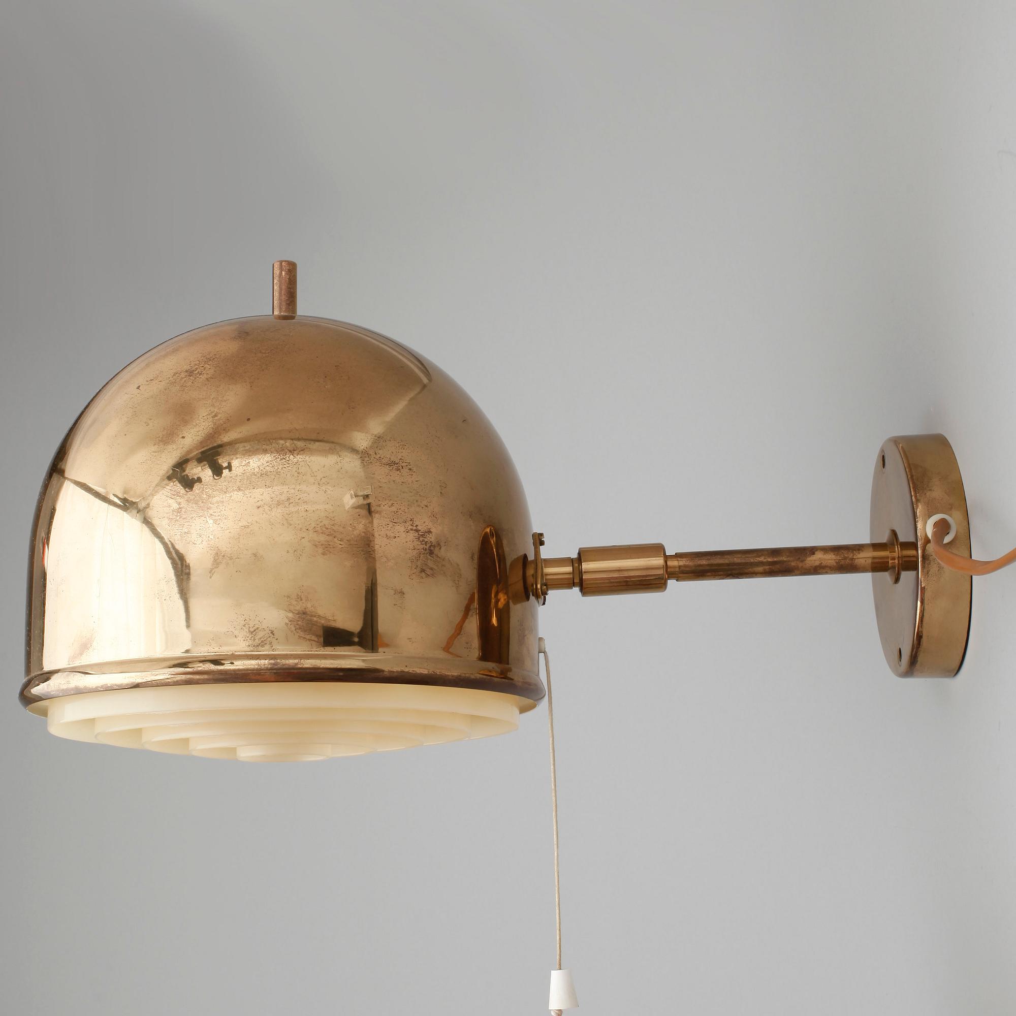 VÄGGLAMPOR, ett par, Bergboms, 1900-talets andra hälft.
