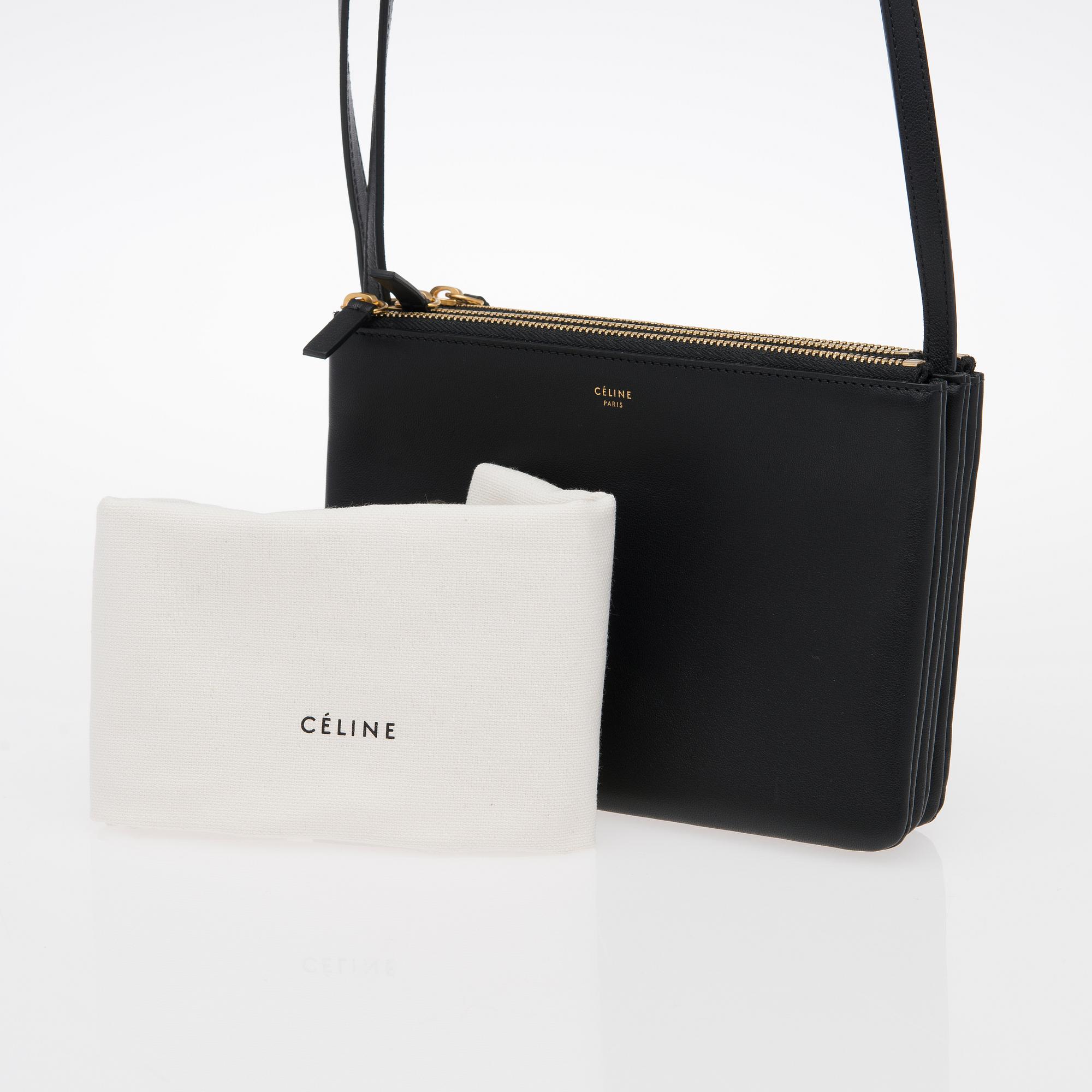 A Black Small Trio Shoulder Bag.