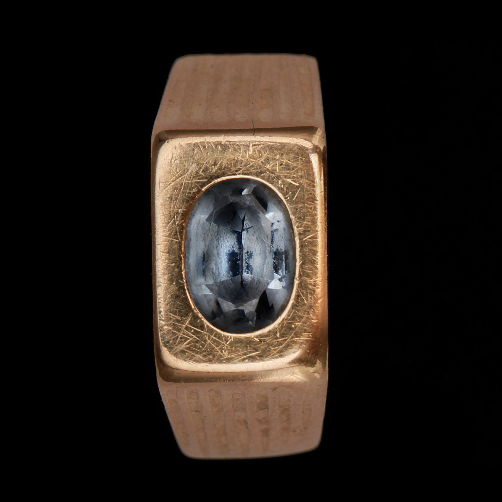 UR OCH RING, 3 delar, 14k och 18k guld. Tot vikt 45,2g.