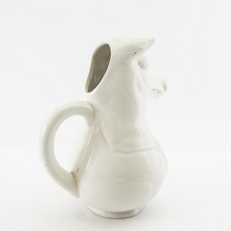 Serving platter and jug, 20th century porcelain.