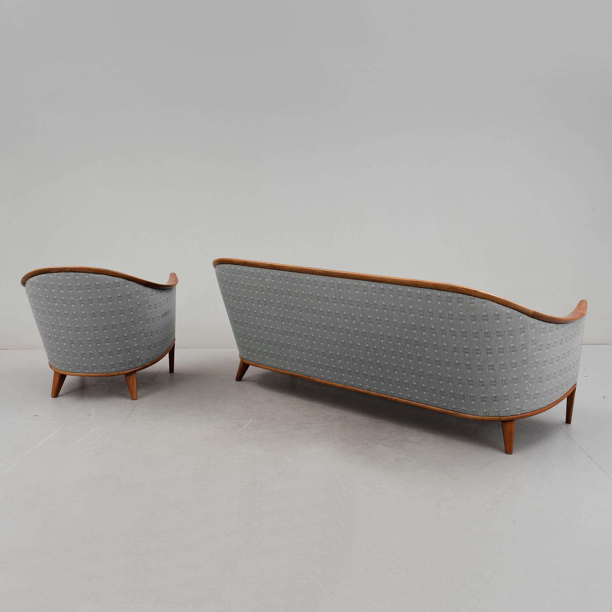 SOFFA OCH FÅTÖLJ, Bröderna Andersson, Sverige, 1950/60-tal.