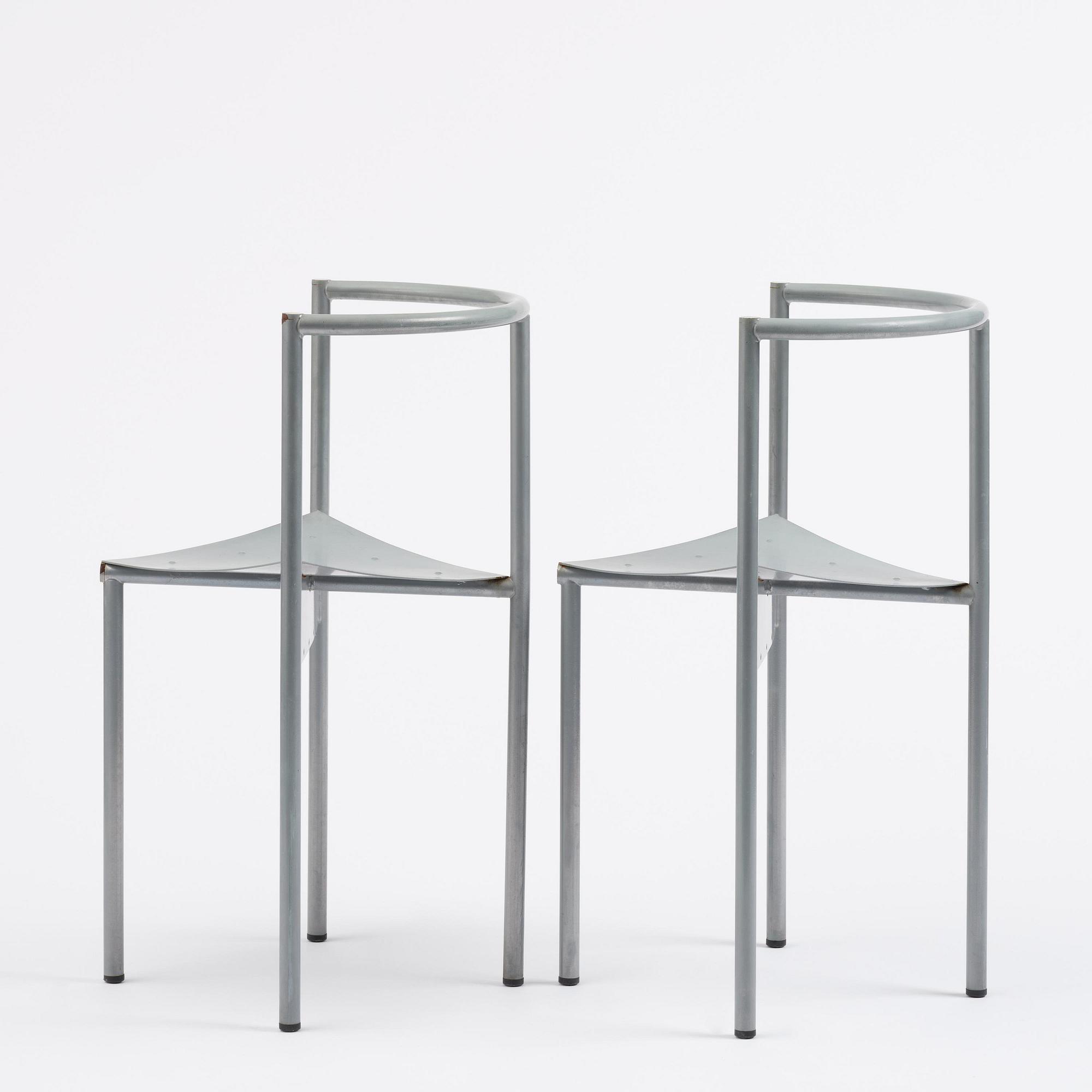 Philippe Starck, a pair of "Wendy Wright" chairs, Disform, Spain, post 1986.
